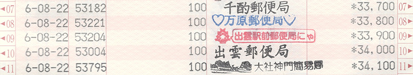 通帳画像