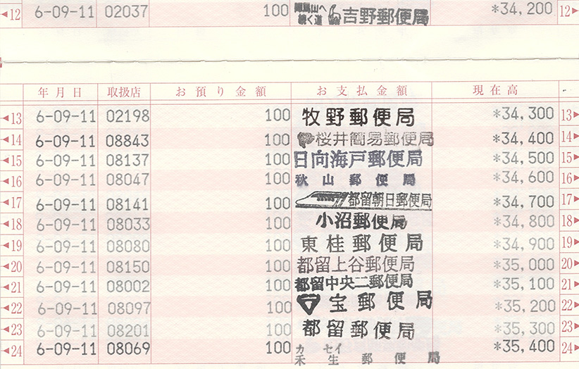 通帳画像