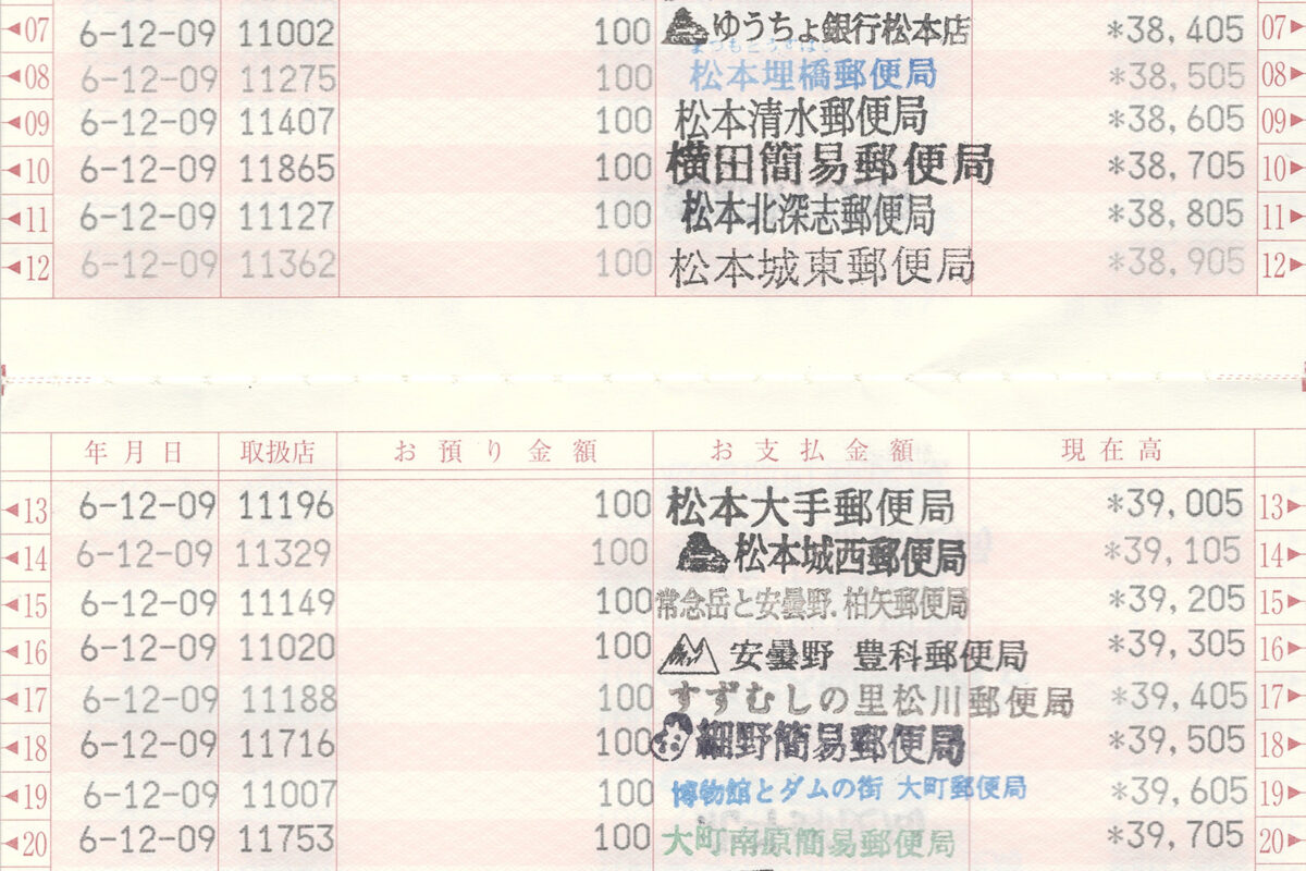 通帳画像