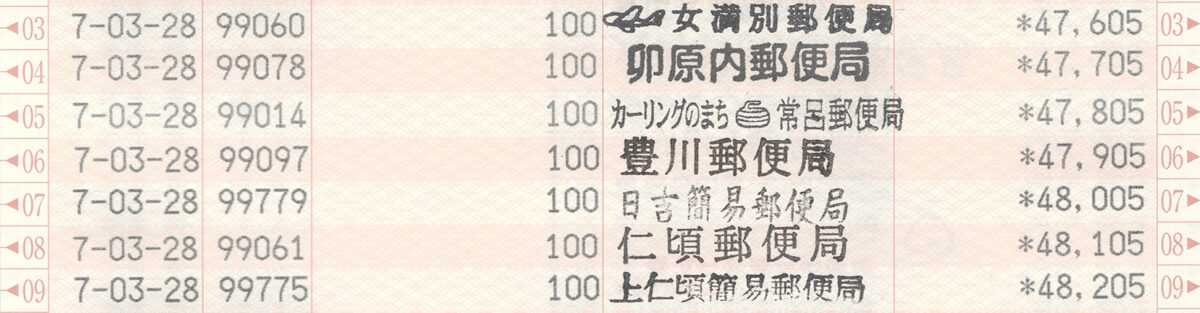 通帳画像
