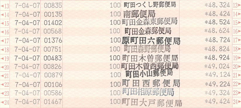 通帳画像