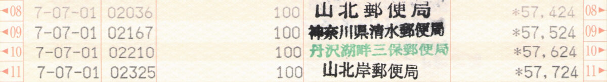 通帳画像